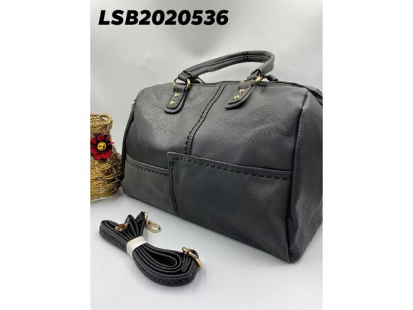 Leather black ladies handbags