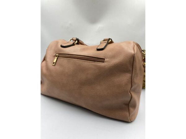 Leather brown ladies handbag
