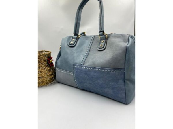 Leather girls handbag with mutlicolors