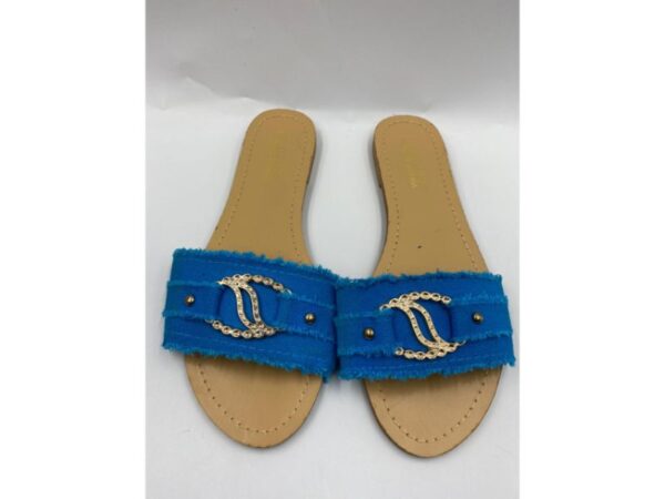 Pakistani girls blue flat shoes