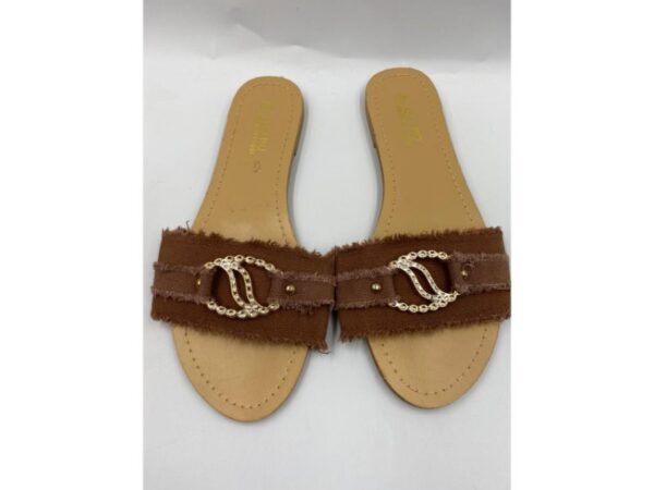 Pakistani girls flat brown shoes